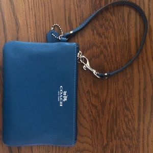 NWOT Blue/Turquoise Coach Wallet. Never used.